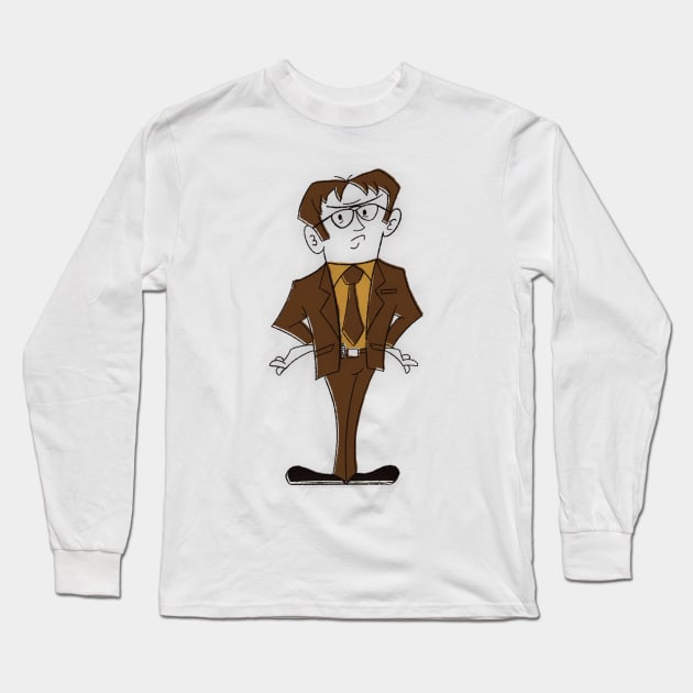 Dwight Schrute Long Sleeve T-Shirt by Legend of Louis Design Co.